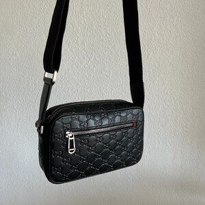 All Black Gucci Messenger Bag